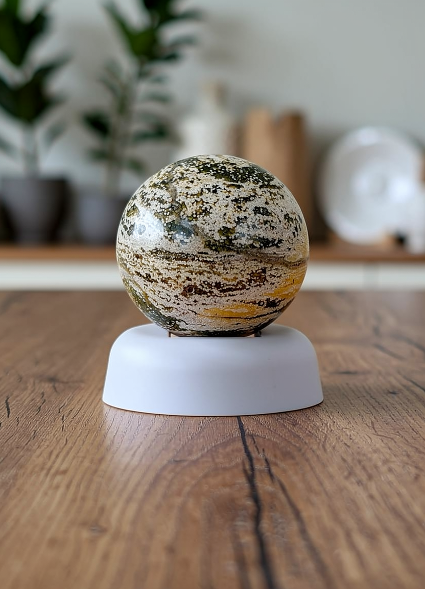 Ocean Jasper Sphere 4.5cm high Natural Stone image 0