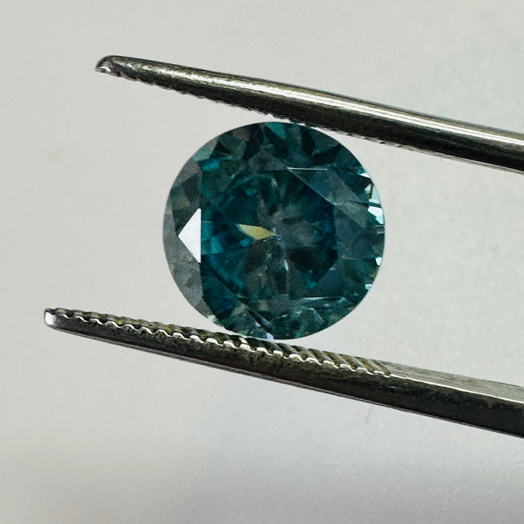 ZIRCON BLUE ROUND. 8.MM  2.87CTS image 1