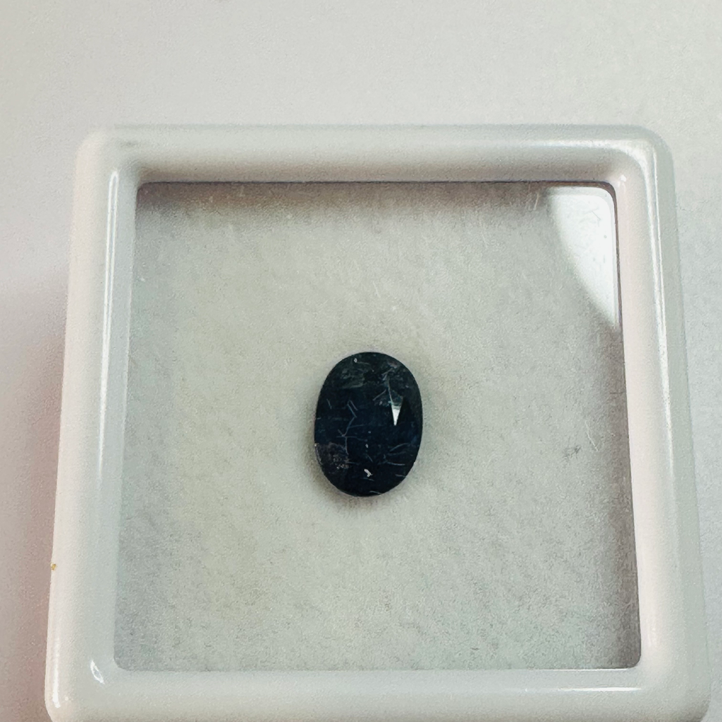 BURMA BLUE SAPPHIRE OVAL 6.9MM X5MM 1.07CTS image 2
