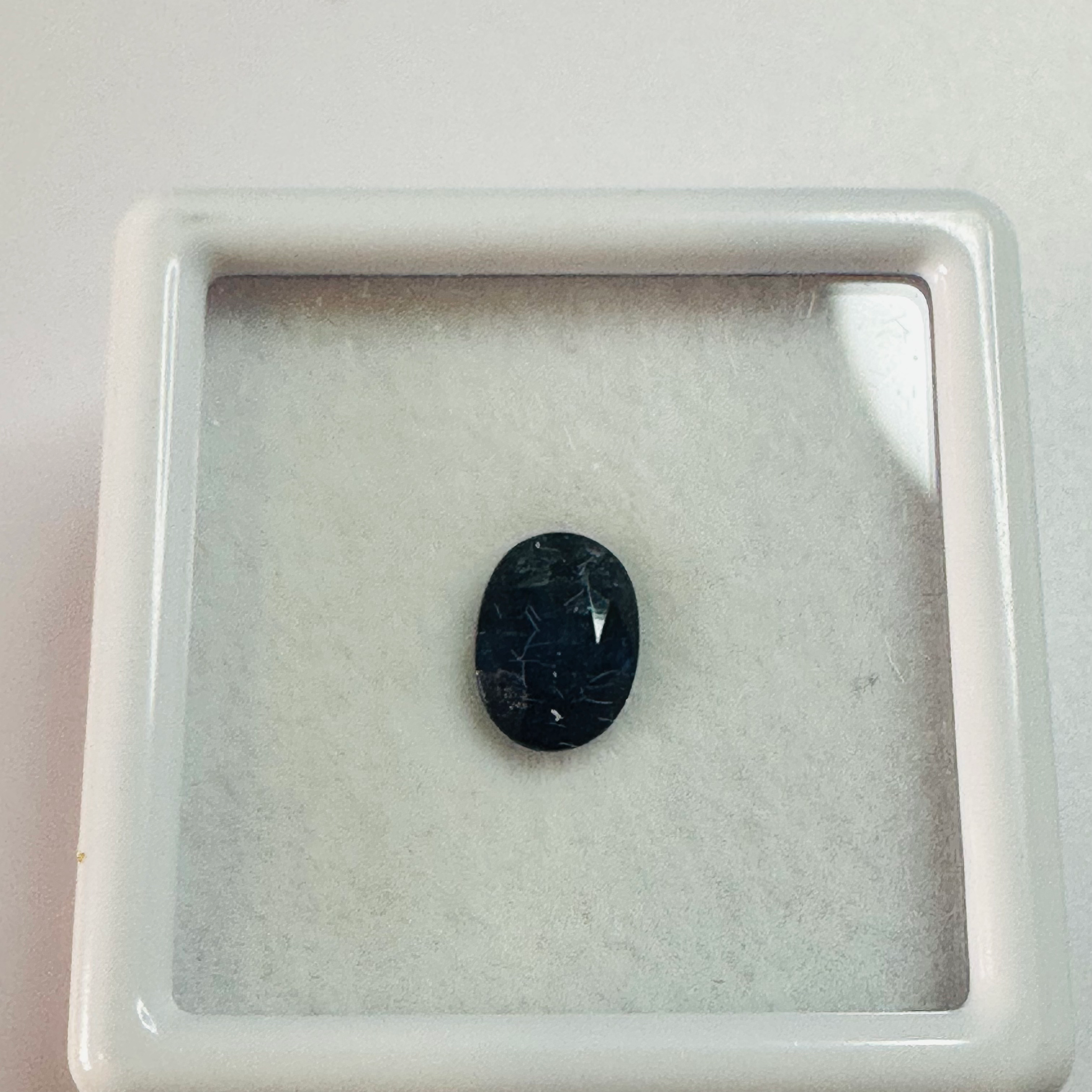 BURMA BLUE SAPPHIRE OVAL 6.9MM X5MM 1.07CTS image 2