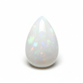 Natural White Opal Pear Cabochon gemstone