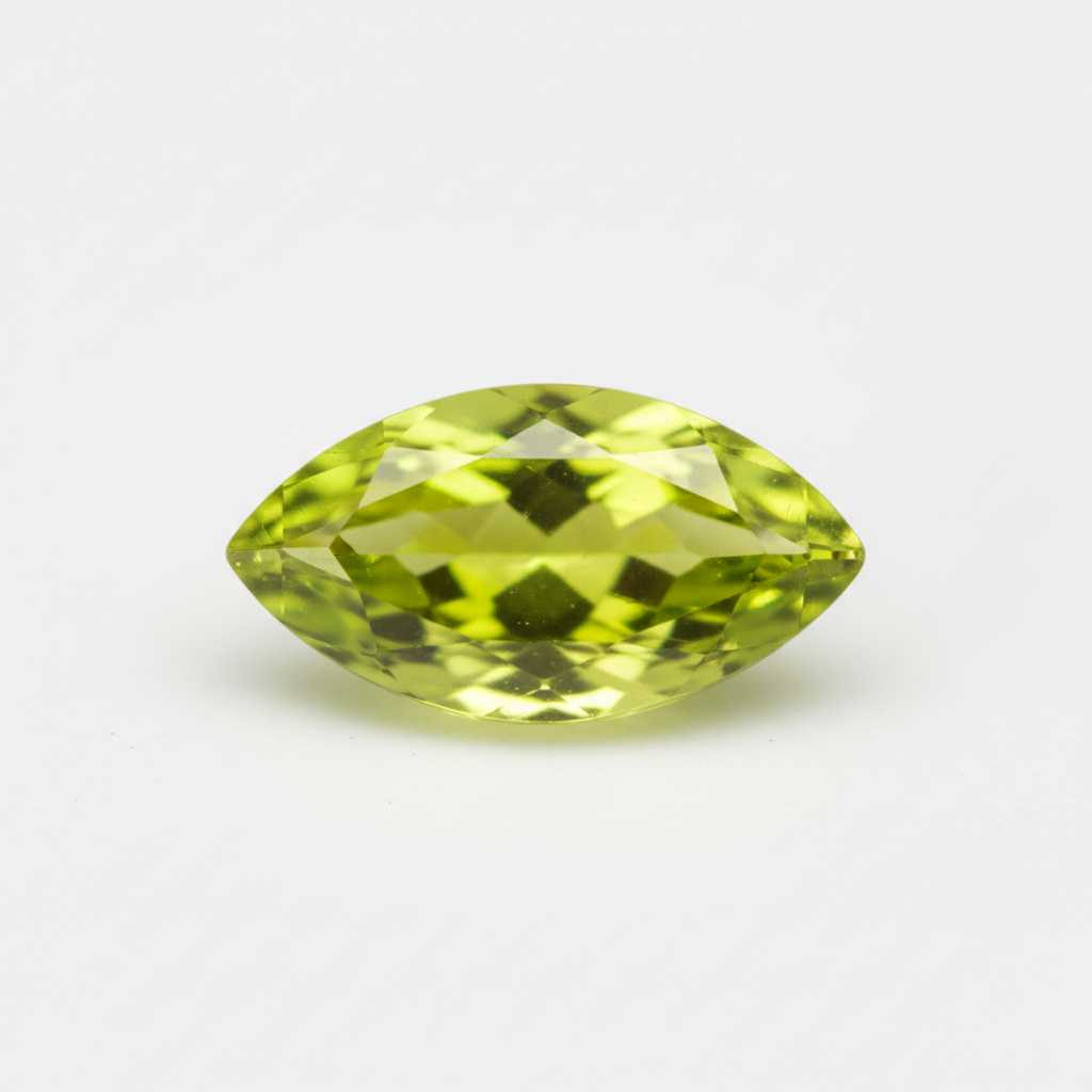 Natural peridot marquise gemstone 5x2.5mm