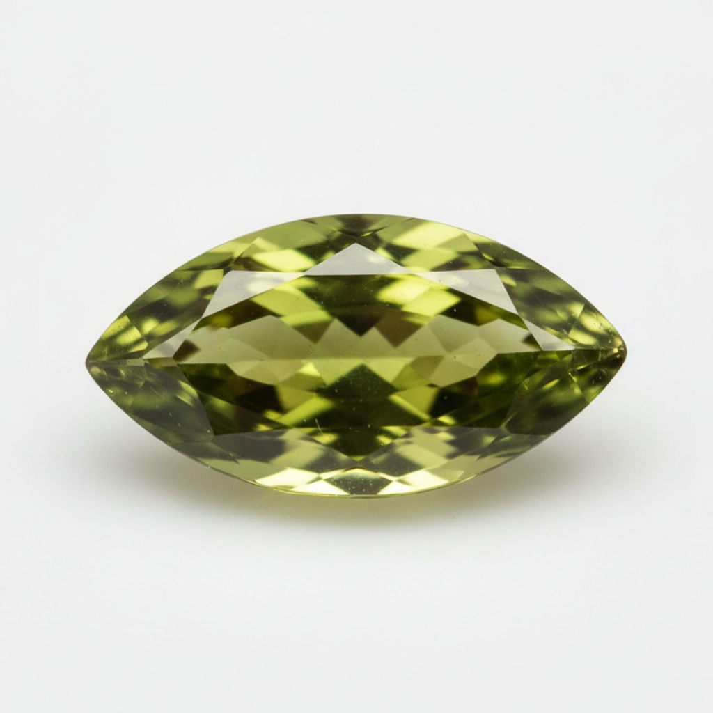 Natural peridot marquise gemstone 8x4mm
