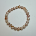 Flower Agate beaded bracelet 8mm beads second angle