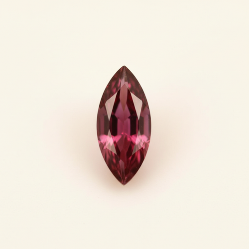 Polished 6x3mm marquise rhodolite garnet gemstone