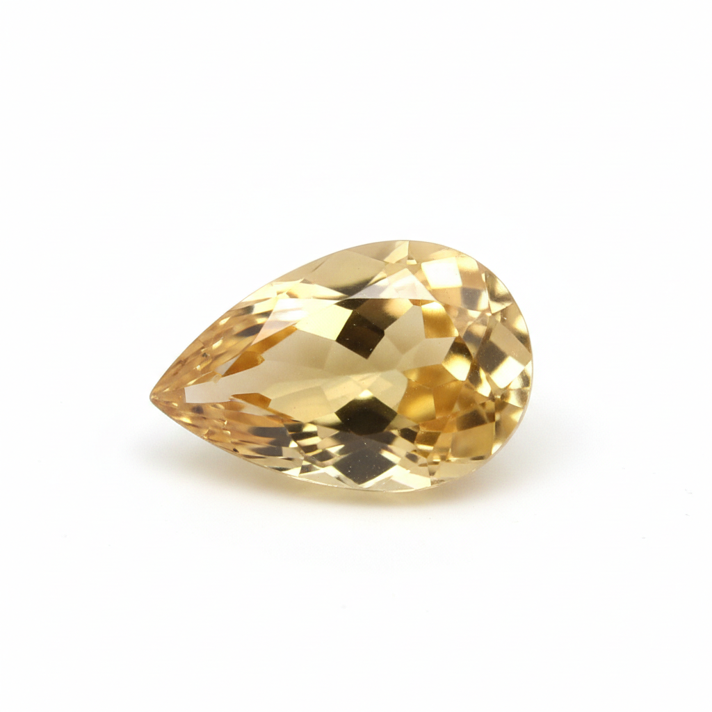 Natural Citrine Pear 6x4mm