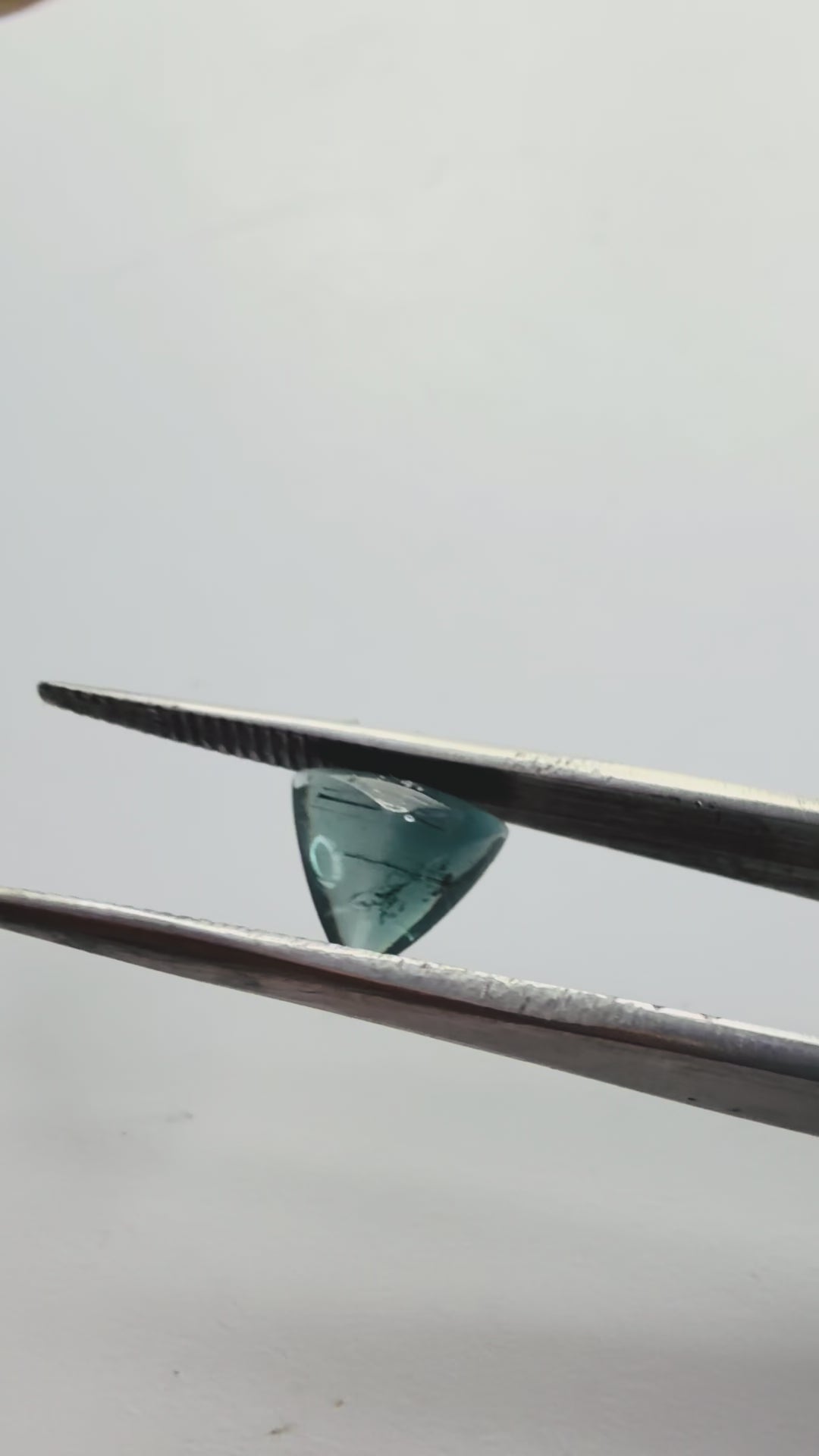 Blue-Green Tourmaline Triangle Cabochon 7.8mm 1.35ct
