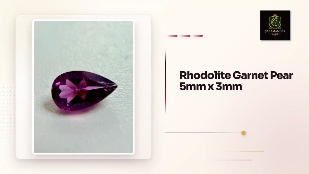 Rhodolite Garnet Pear 5mm x 3mm by@Outfy