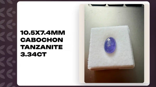 10.5x7.4mm Cabochon Tanzanite 3.34ct by@Outfy